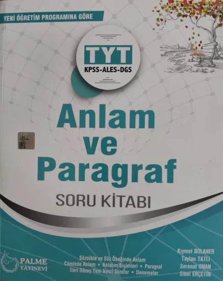 PALME TYT ANLAM VE PARAGRAF SORU BANKASI