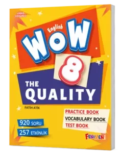 WOW ENGLISH 8. SINIF PRACTİCE + TEST + VOCABULARY BOOK