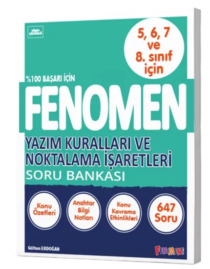 FENOMEN 8.SINIF YAZIM KURALLARI VE NOKTALAMA İŞARETLERİ SORU BANKASI