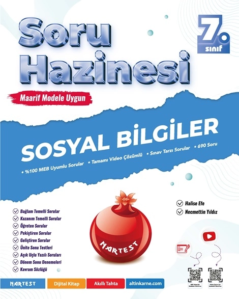 NARTEST 7.SINIF PRESTİJ SOSYAL BİLGİLER SORU HAZİNESİ