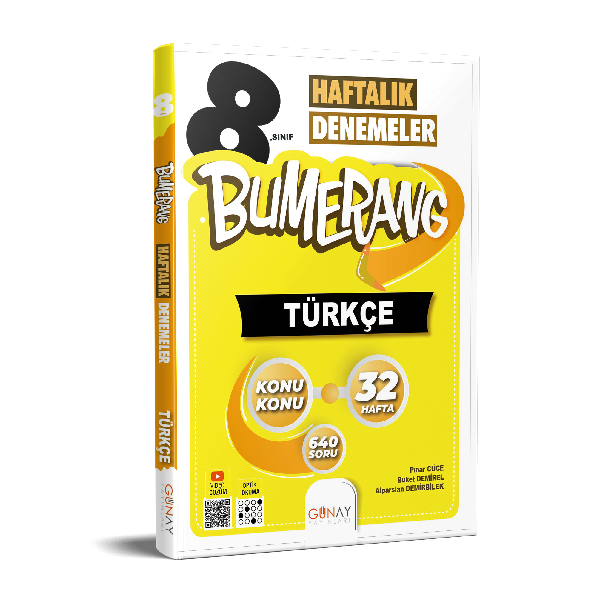 GÜNAY 8.SINIF BUMERANG TÜRKÇE 32 HAFTALIK DENEMELER