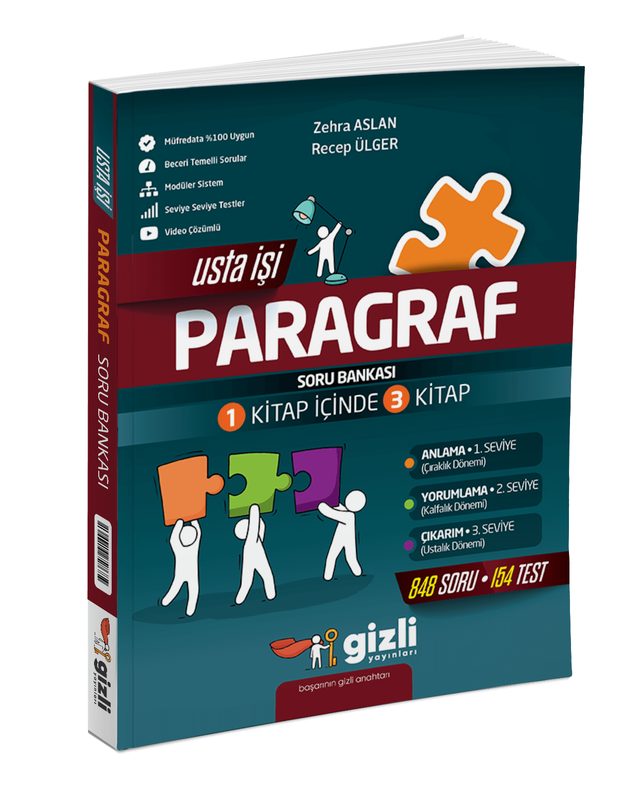 GİZLİ YAYINLARI 8.SINIF USTA İŞİ PARAGRAF SORU BANKASI