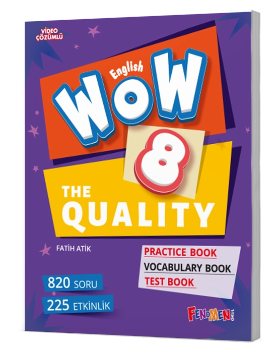 WOW ENGLISH 8. SINIF PRACTİCE + TEST + VOCABULARY BOOK